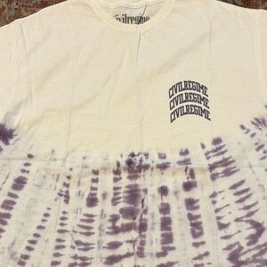 Civil Regime Purple Tie-Dye T-Shirt - M